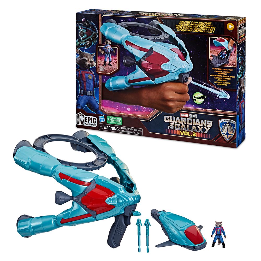 Rocket Action Figure with Galactic 2-in-1 Spaceship Vehicle by Hasbro – Guardians of the Galaxy Vol. 3 now available for purchase