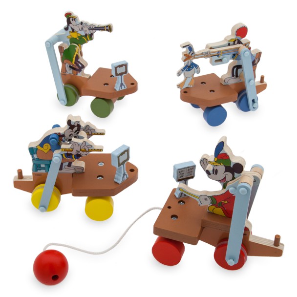Mickey Mouse and Friends Wooden Pull Toy – The Band Concert