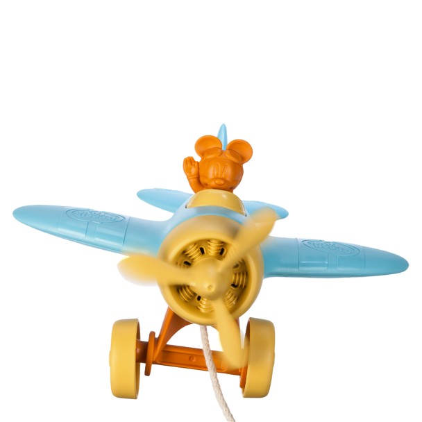 Mickey Mouse Airplane Pull Toy – Disney Baby by Green Toys