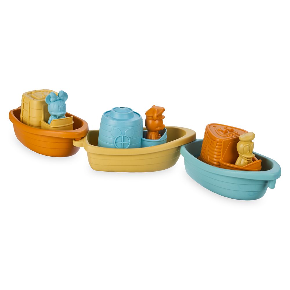 Mickey Mouse and Friends Linking Boats Toy – Disney Baby by Green Toys is now out