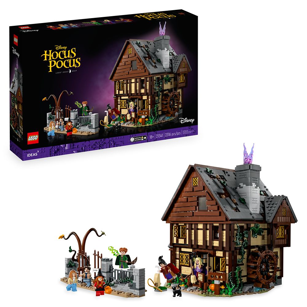LEGO Ideas Disney Hocus Pocus: The Sanderson Sisters’ Cottage – 21341 is now available for purchase