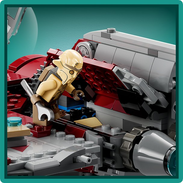 LEGO 75362 Star Wars La Navette T-6 d'Ahsoka Tano, Jouet Vaisseau Spatial &  75333 Star Wars Le Chasseur Jedi d’Obi-Wan Kenobi: Jeu de Construction