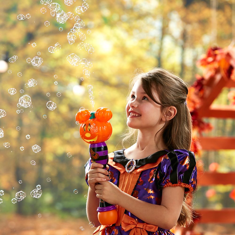 Mickey Mouse Jack-o'-Lantern Halloween Light-Up Bubble Wand