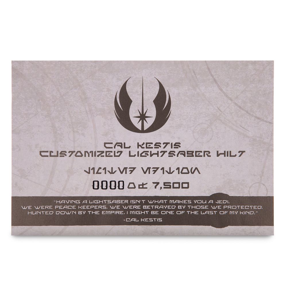 Cal Kestis Customized LIGHTSABER Hilt – Star Wars – Limited Edition