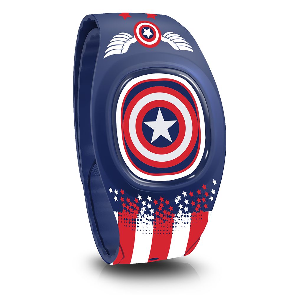 Captain America MagicBand+ Official shopDisney. One of the best Disney 4th of july merchandise items.