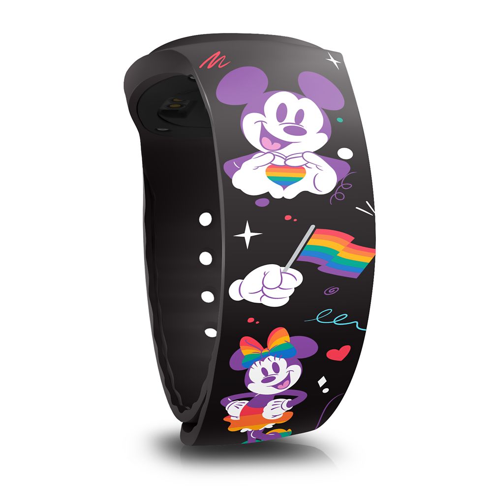 Mickey Mouse and Minnie Mouse MagicBand+  Disney Pride Collection