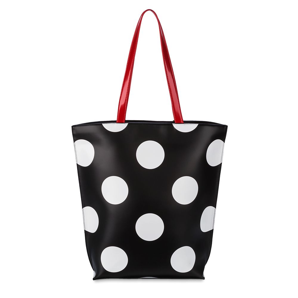 Minnie Mouse Polka Dot Tote Bag with Pouch