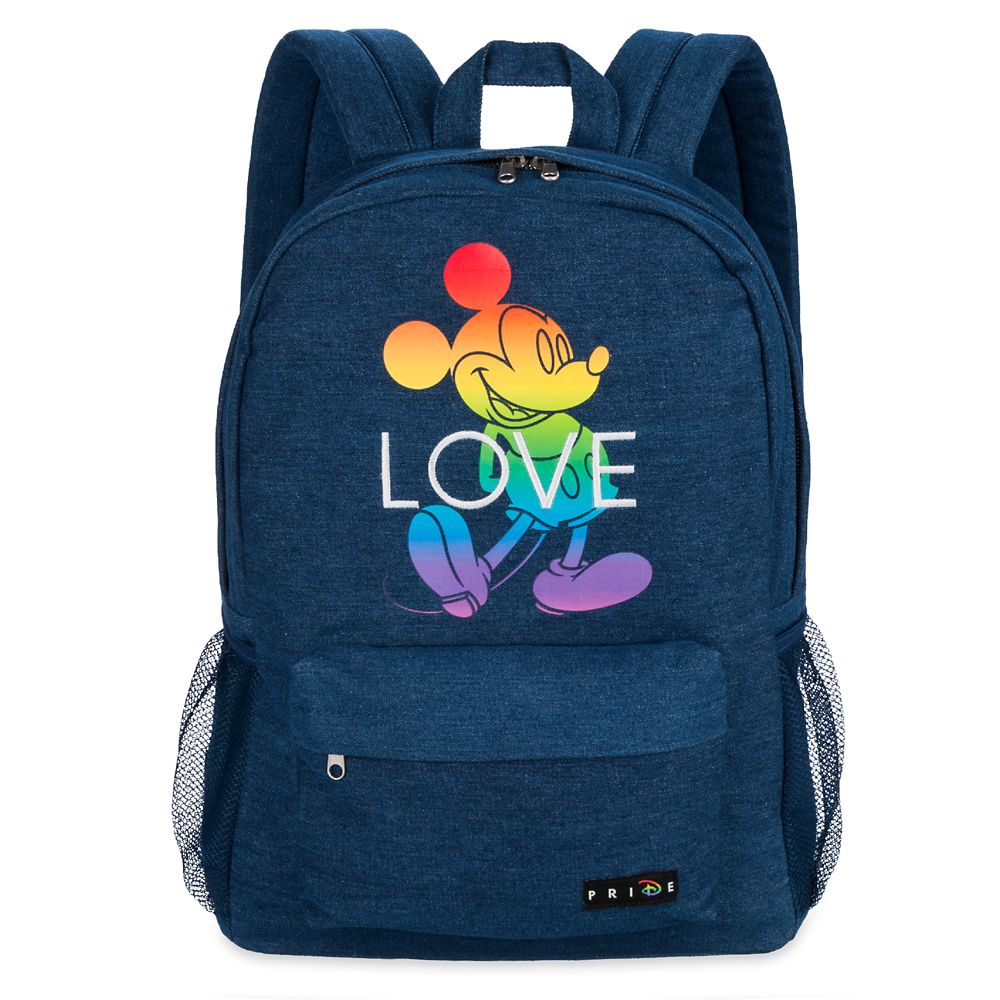 Disney Pride Collection Mickey Mouse Denim Backpack