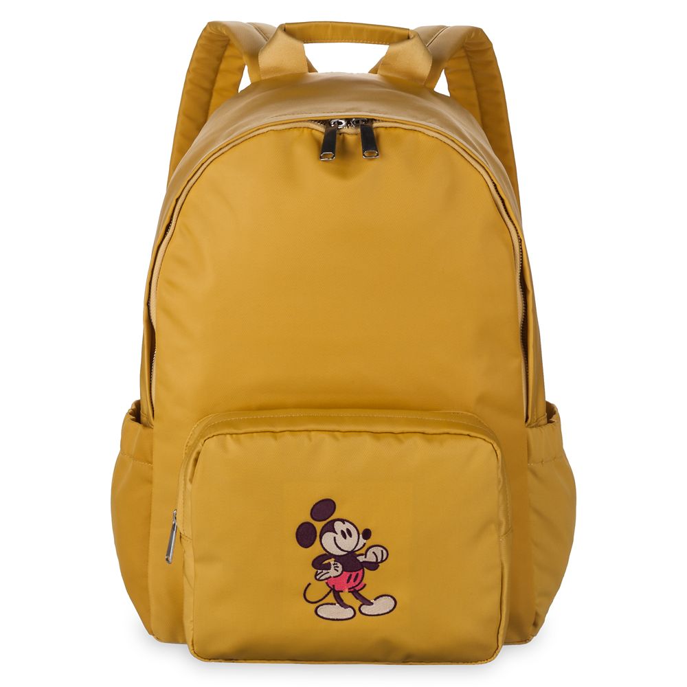 Mickey Mouse Genuine Mousewear Embroidered Backpack – Gold