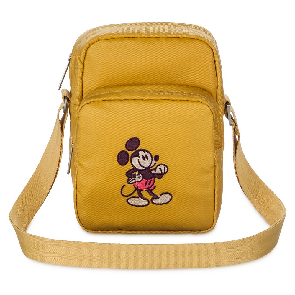 Mickey Mouse Genuine Mousewear Embroidered Crossbody Bag – Gold is now out for purchase