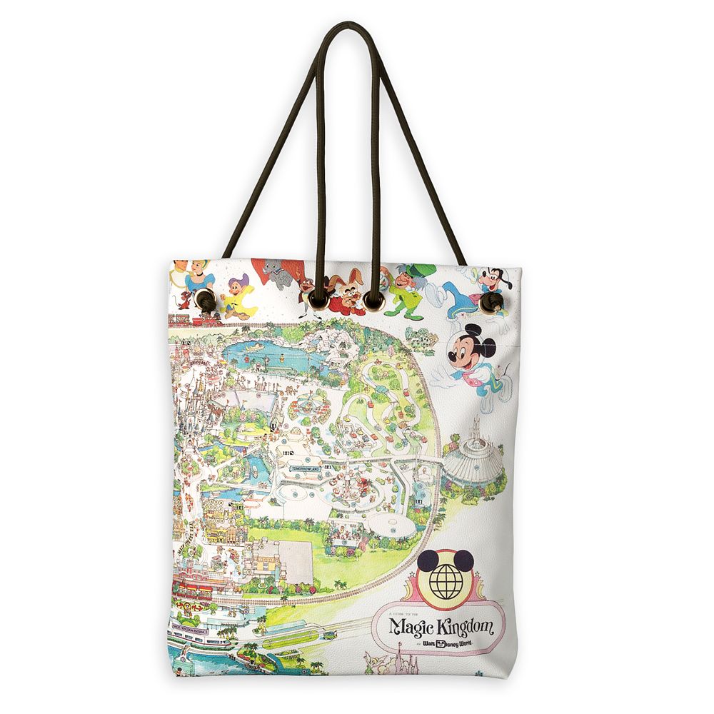 Walt Disney World 50th Anniversary Map Tote Bag now out for purchase