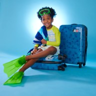 BÉIS 'The Kids Roller' in Citron - Kids Suitcases & Rolling