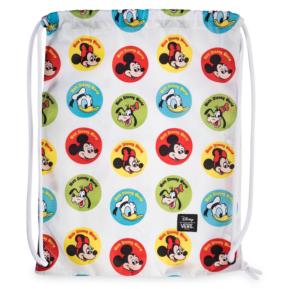 Mickey Mouse and Friends Button Cinch Bag by Vans  Walt Disney World