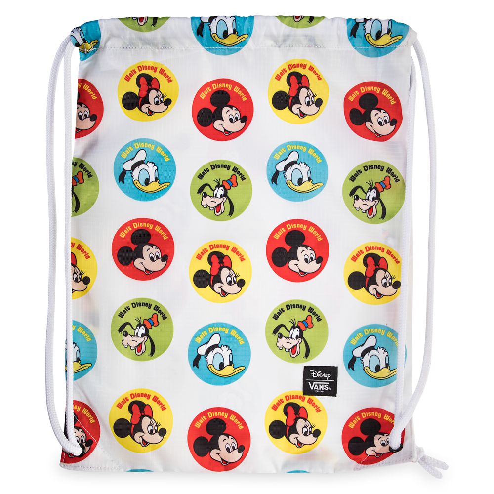 Mickey Mouse and Friends Button Cinch Bag by Vans – Walt Disney World now available online
