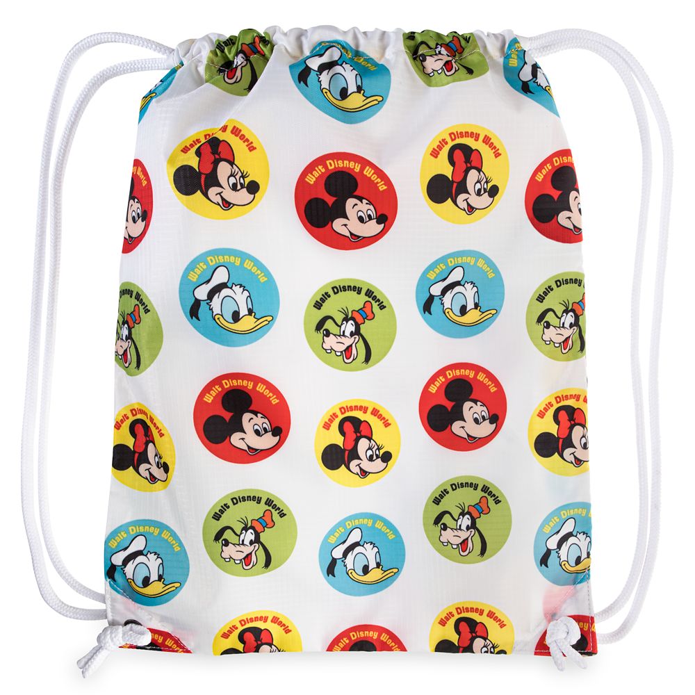 Mickey Mouse and Friends Button Cinch Bag by Vans &ndash; Walt Disney World