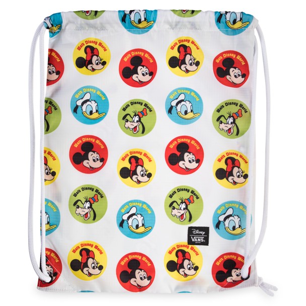 Mickey Mouse and Friends Button Cinch Bag by Vans – Walt Disney World