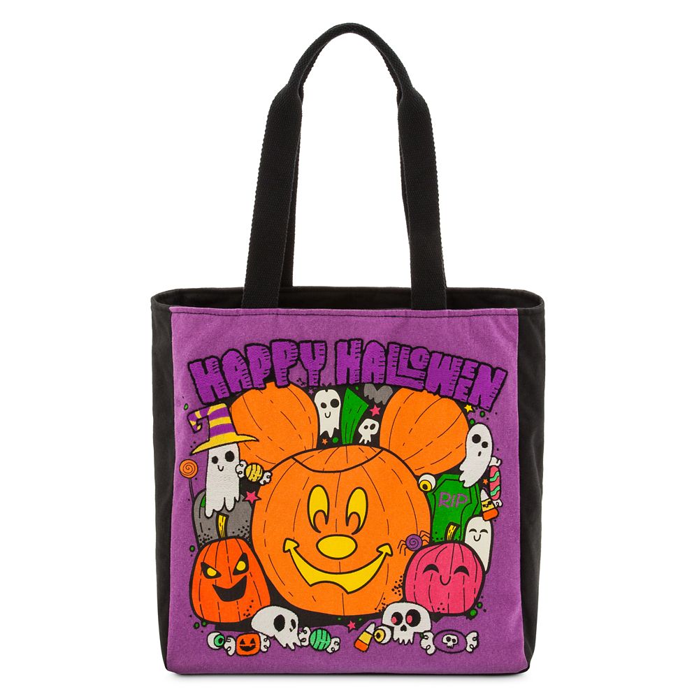 Mickey Mouse Halloween Canvas Tote Bag