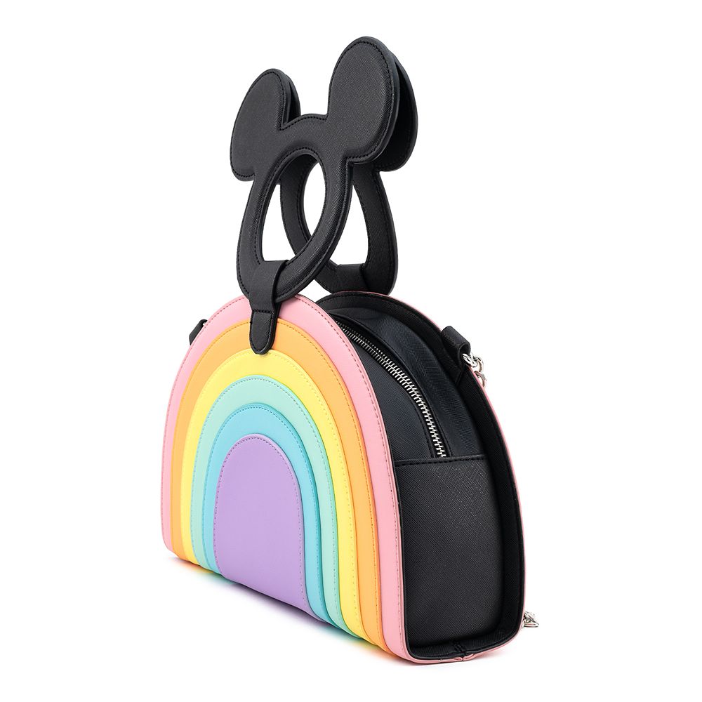 Mickey Mouse Pastel Rainbow Crossbody Bag by Loungefly