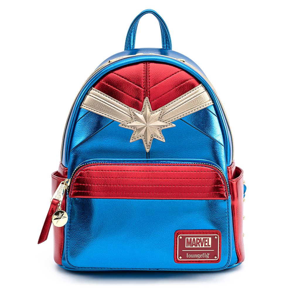 Marvel's Captain Marvel Metallic Mini Backpack by Loungefly Official shopDisney