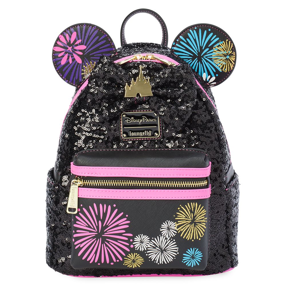 Minnie Mouse: The Main Attraction Loungefly Mini Backpack – Nighttime Fireworks & Castle Finale – Limited Release