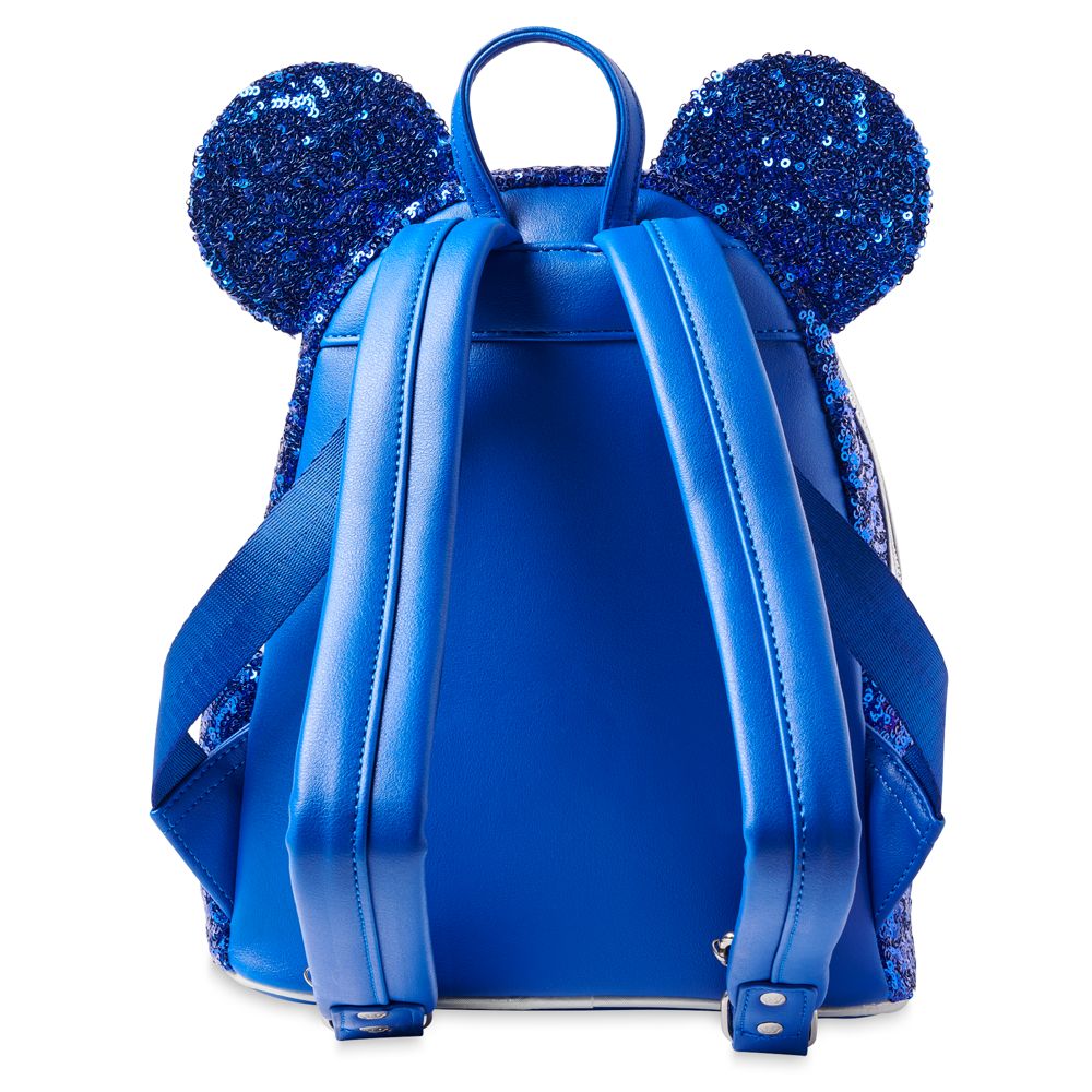 Minnie Mouse Sequined Loungefly Mini Backpack – Wishes Come True Blue