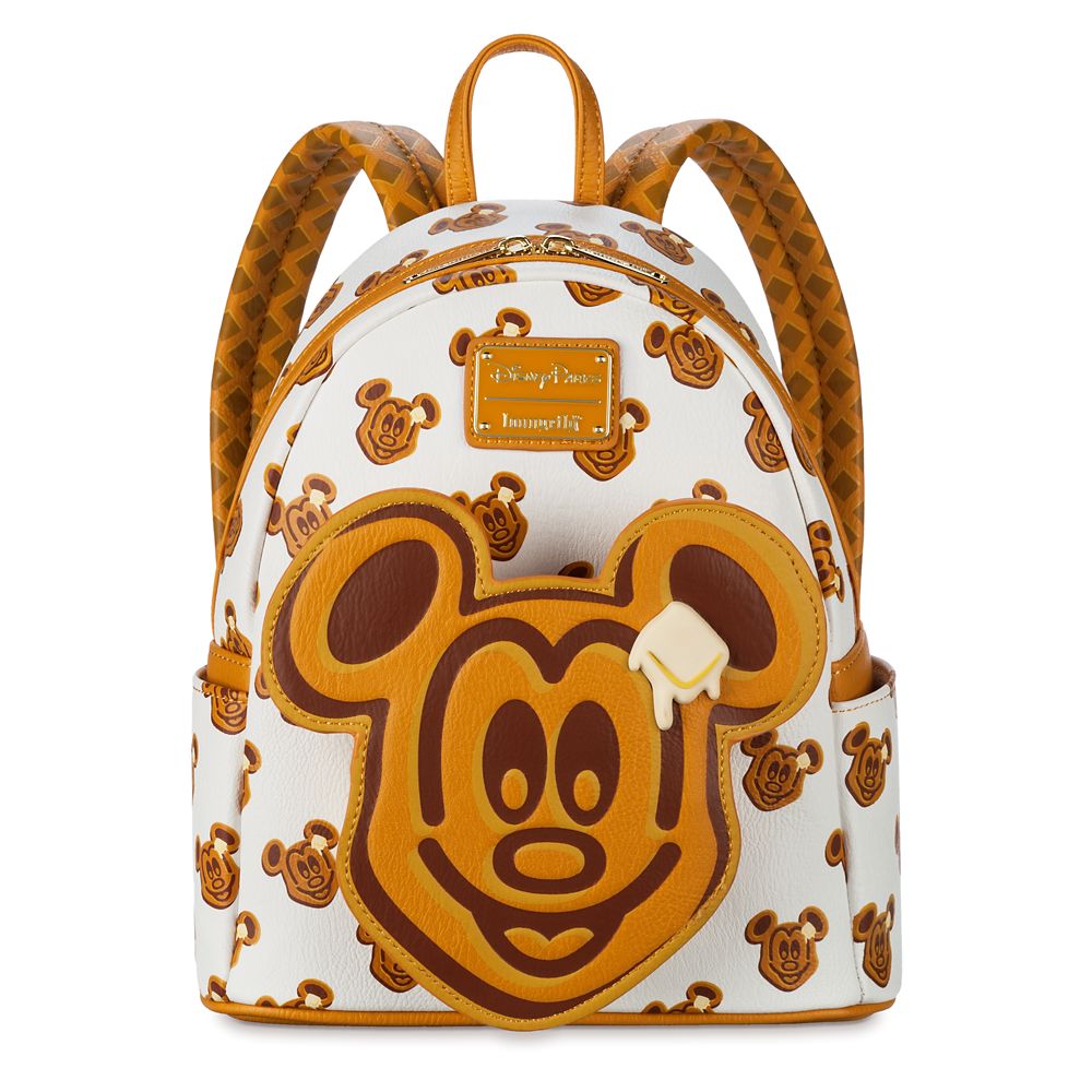 Disney Parks Mickey Mouse Scented Pretzel Loungefly Backpack Bag