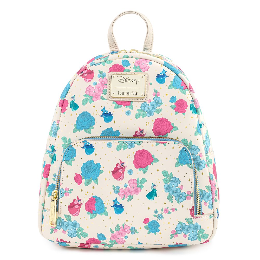 Flora, Fauna, and Merryweather Loungefly Mini Backpack – Sleeping Beauty