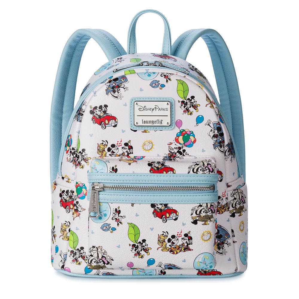 Mickey Mouse and Minnie Mouse New York Loungefly Mini Backpack