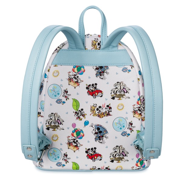 Loungefly x Disney Minnie and Mickey Mouse Passport Bag All-Over Paste –  Open and Clothing