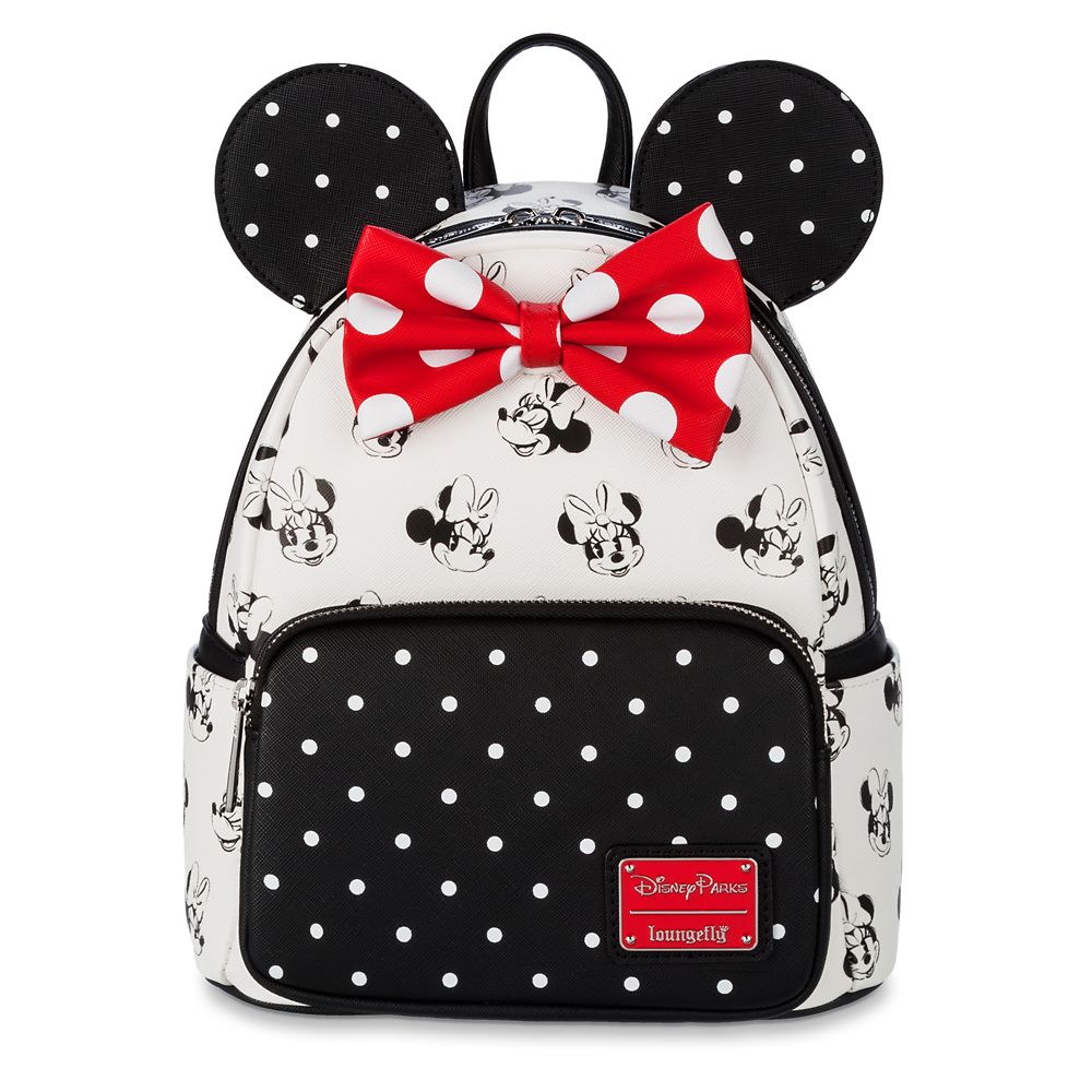 Disney Parks NuiMOs Loungefly Mini Backpack Mickey Mouse Ears Icon Black White 
