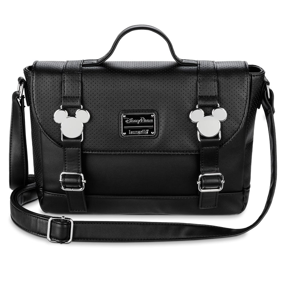 Mickey Mouse Faux Leather Loungefly Messenger Bag available online