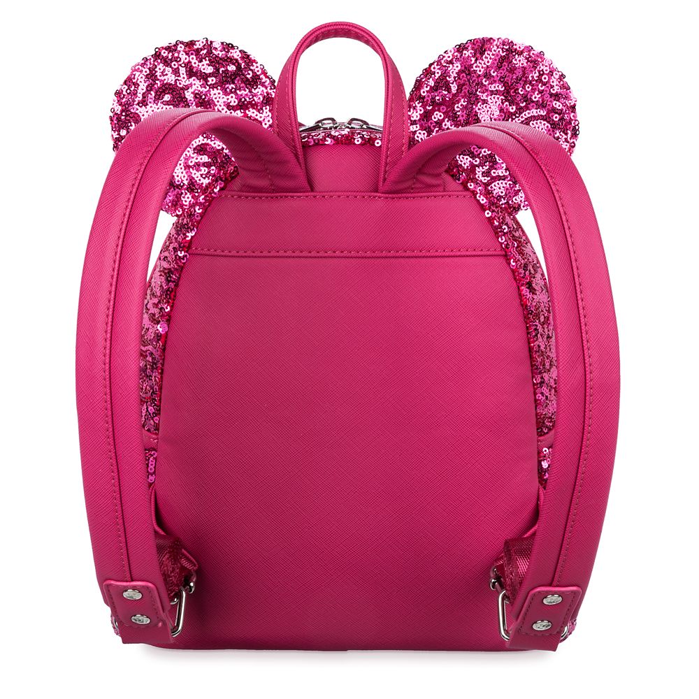 Minnie Mouse Sequin Loungefly Mini Backpack – Magenta