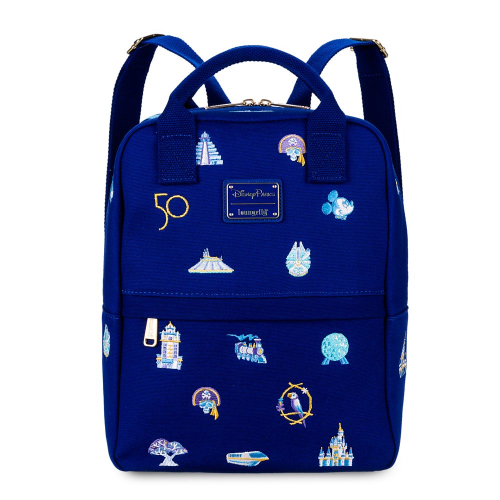 Walt Disney World 50th Anniversary Loungefly Canvas Mini Backpack now out