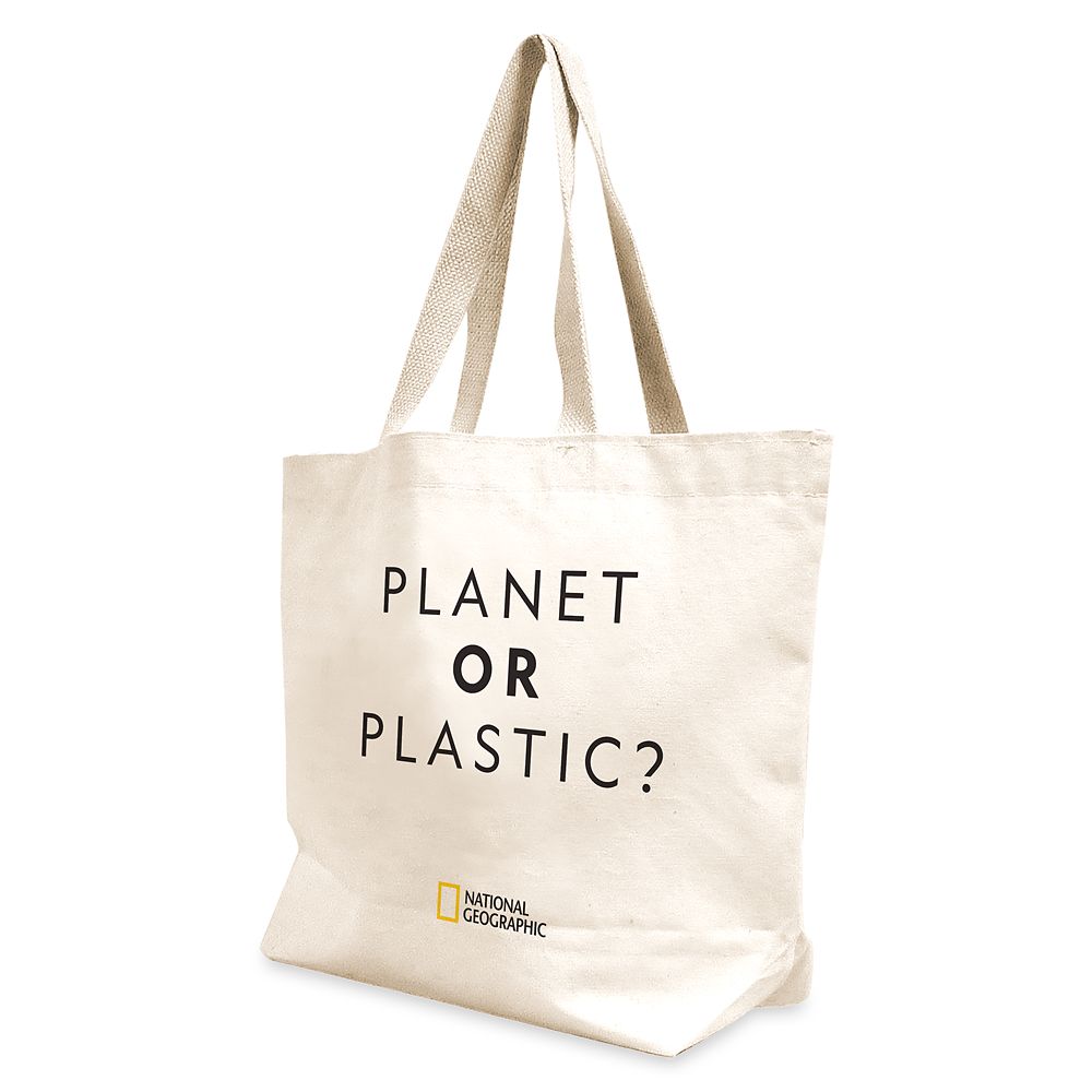 National Geographic Reusable ''Planet or Plastic'' Canvas Tote