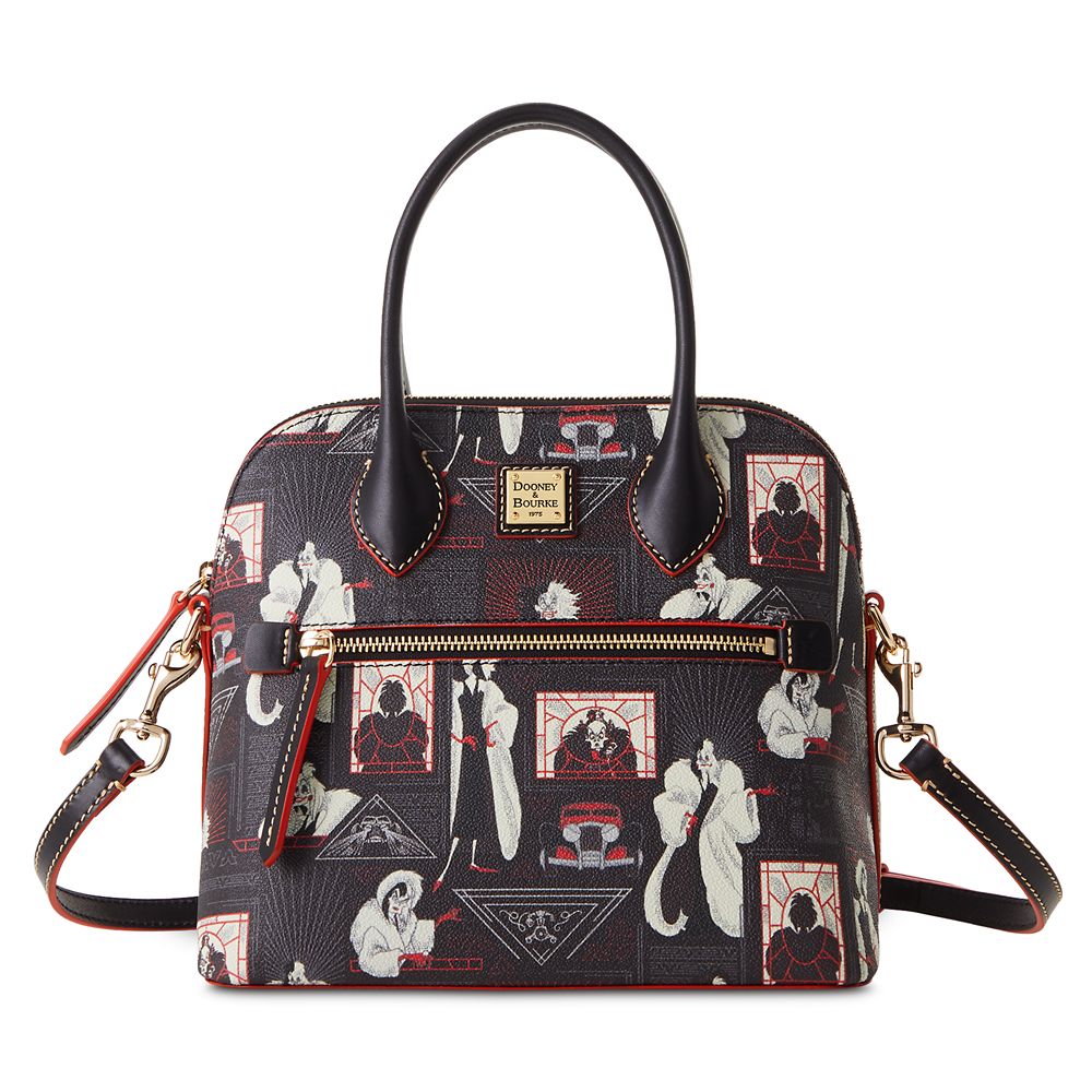 Cruella De Vil Zip Domed Satchel by Dooney & Bourke – 101 Dalmatians