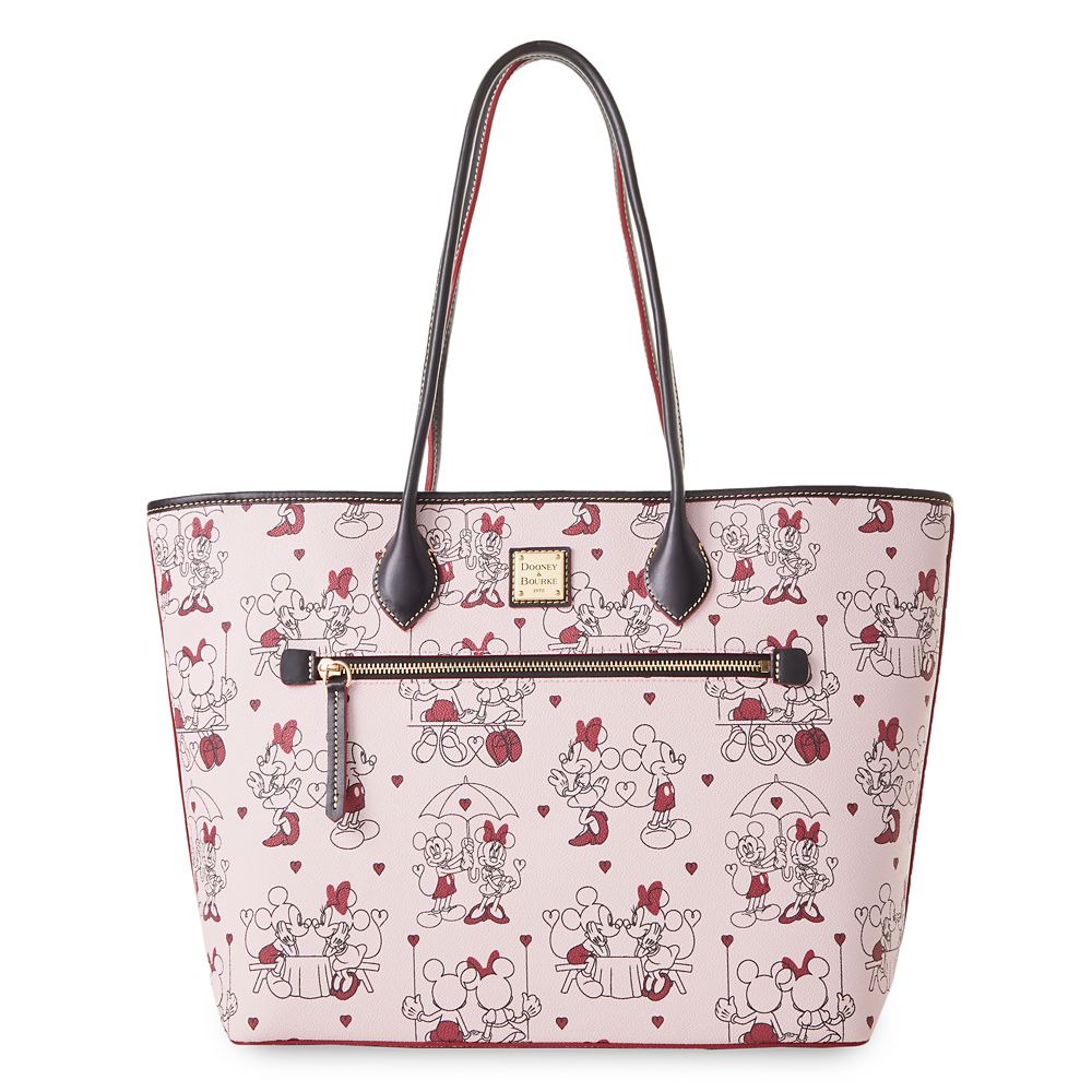 Mickey and Minnie Mouse Valentine Dooney & Bourke Tote Bag