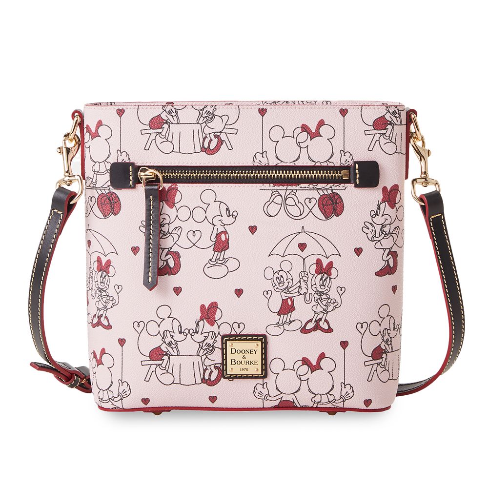 Mickey and Minnie Mouse Valentine Dooney & Bourke Crossbody Bag