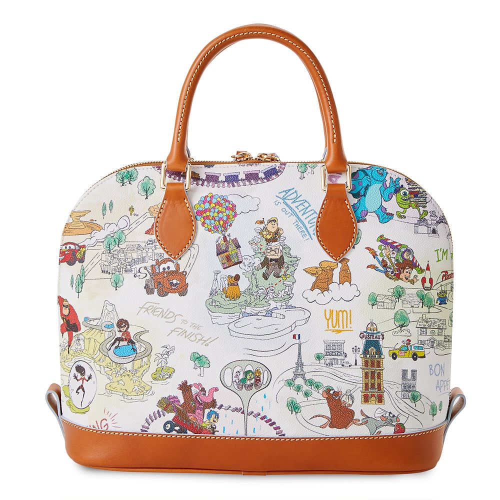 Pixar Maps Dooney & Bourke Zip Satchel Bag