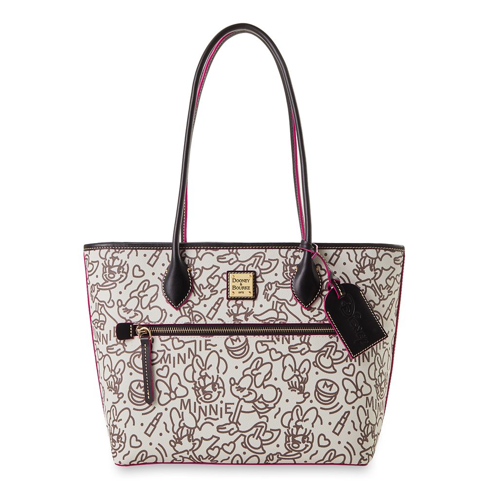 Minnie Mouse Line Art Dooney & Bourke Tote Bag available online for purchase