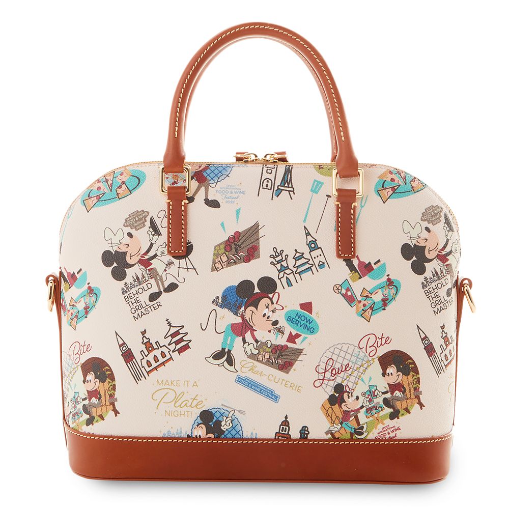 Mickey and Minnie Mouse Dooney & Bourke Satchel Bag – EPCOT International Food & Wine Festival 2022