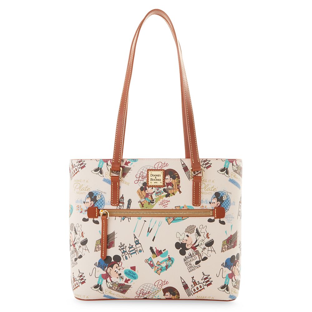 Mickey and Minnie Mouse Dooney & Bourke Tote Bag  EPCOT International Food & Wine Festival 2022 Official shopDisney