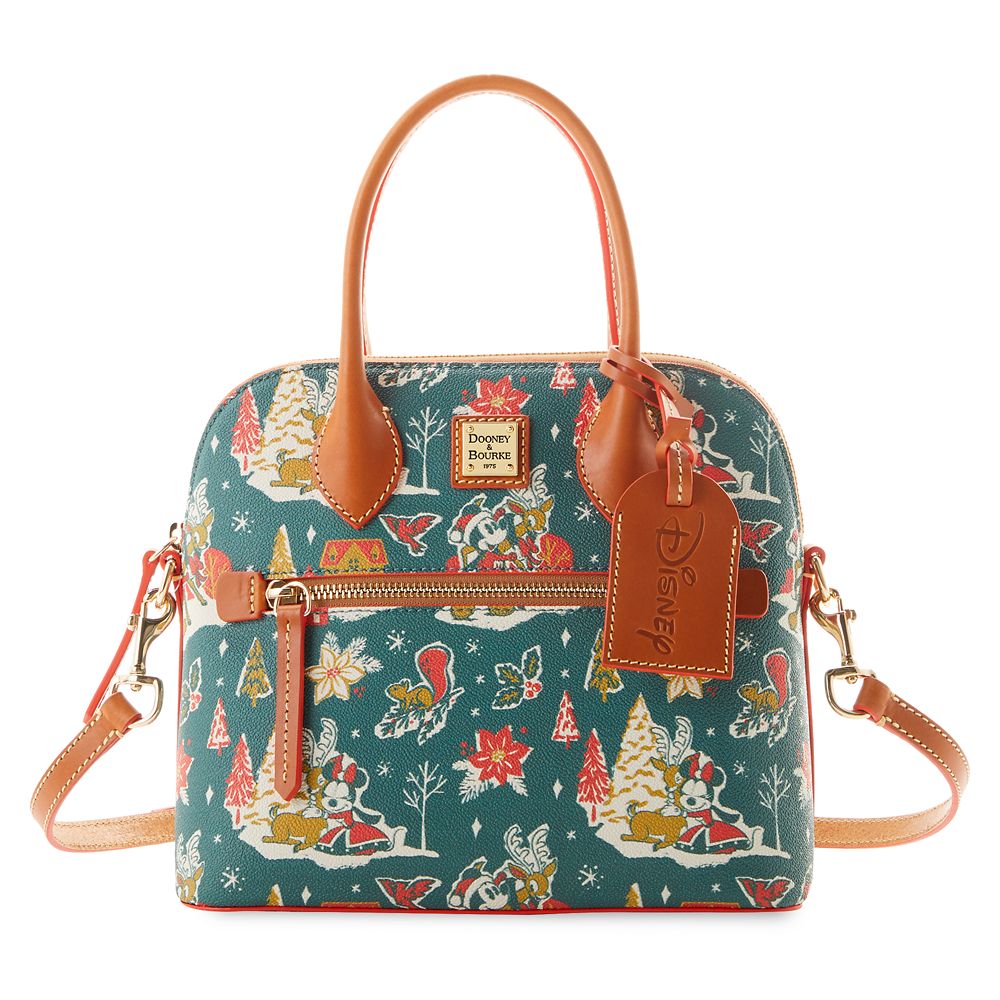 Mickey and Minnie Mouse Christmas Dooney & Bourke Satchel Bag Official shopDisney