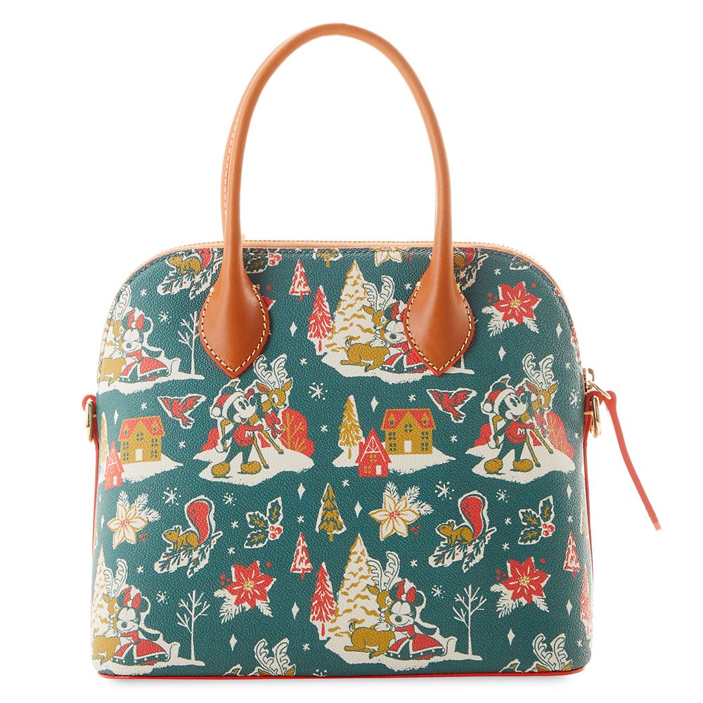 Mickey and Minnie Mouse Christmas Dooney & Bourke Satchel Bag