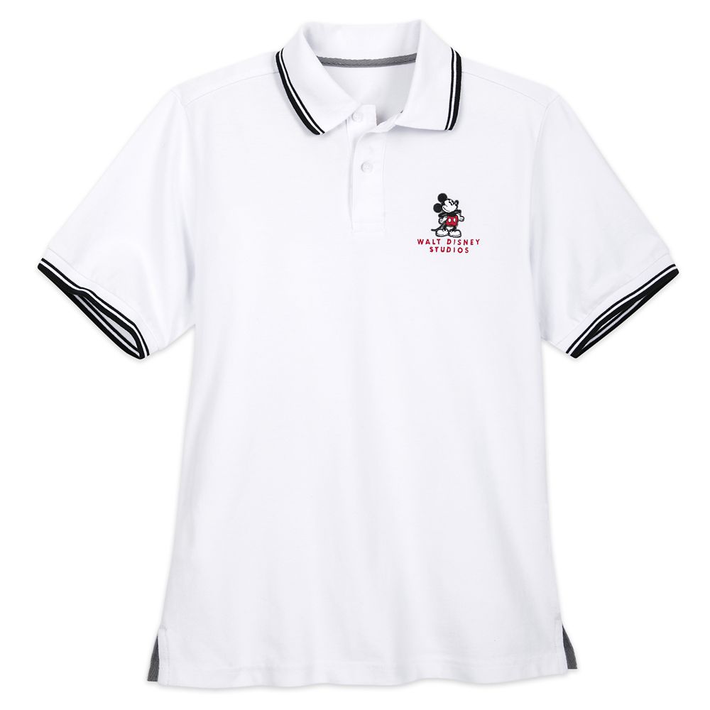 Mickey Mouse Polo Shirt for Men – Walt Disney Studios – White is now ...