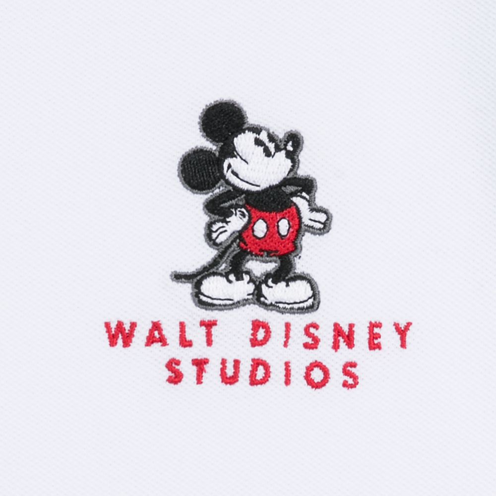 Mickey Mouse Polo Shirt for Men – Walt Disney Studios – White