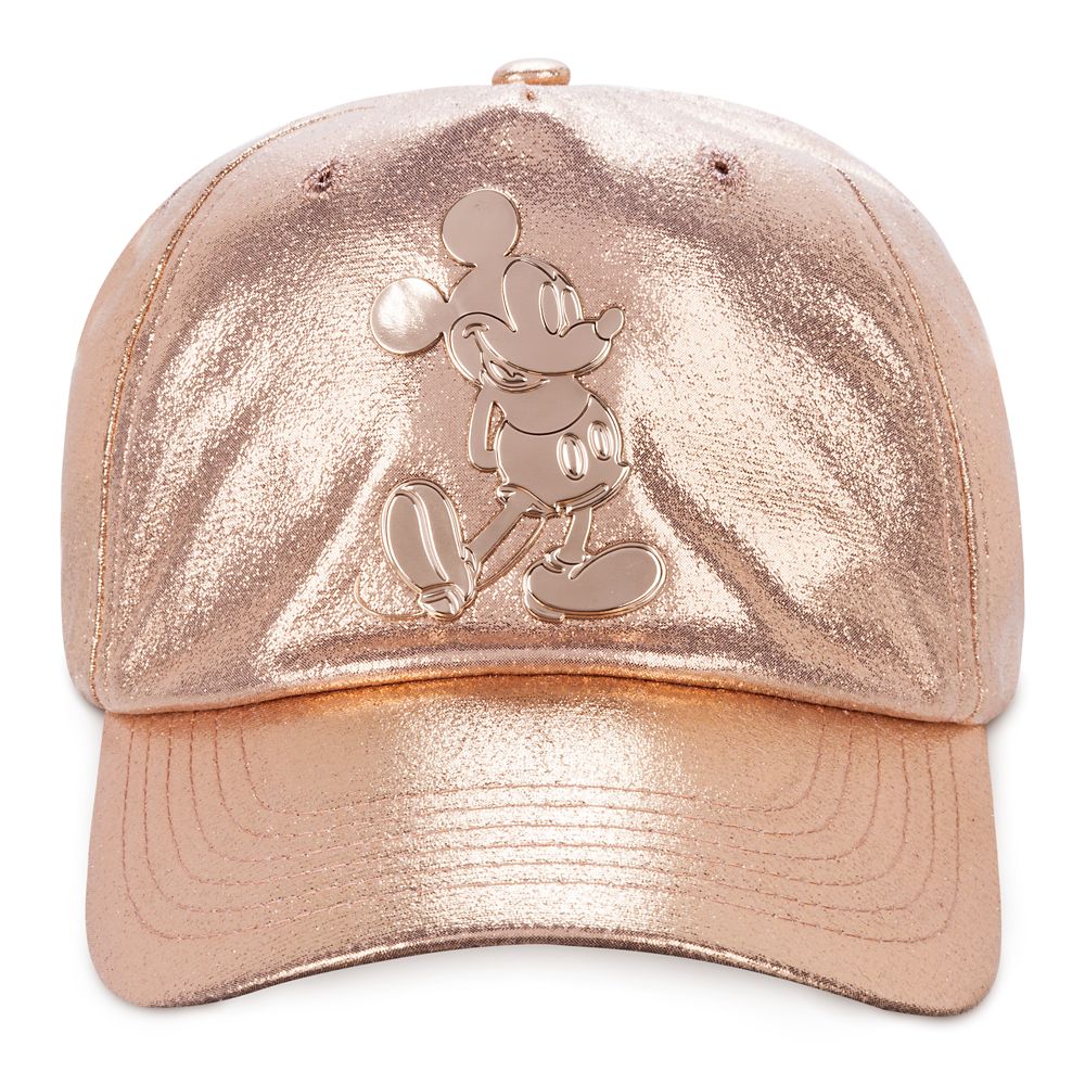 Mickey Mouse Rose Gold Baseball Cap for Adults is now available for purchase