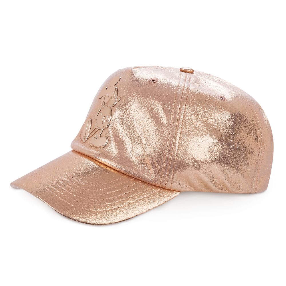 Mickey Mouse Rose Gold Baseball Cap for Adults