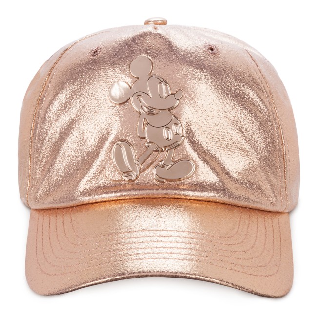 Mickey Mouse Rose Gold Baseball Cap for Adults