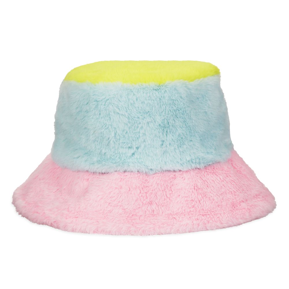 Mickey Mouse Fuzzy Color Block Bucket Hat