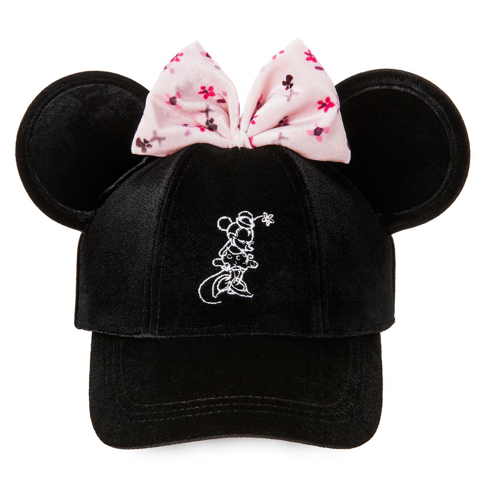 Disney Women's Minnie Mouse Hat Mom Baseball Cap Black White Red